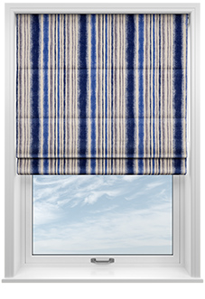 Guarda Stripe, Indigo - Roman Blind